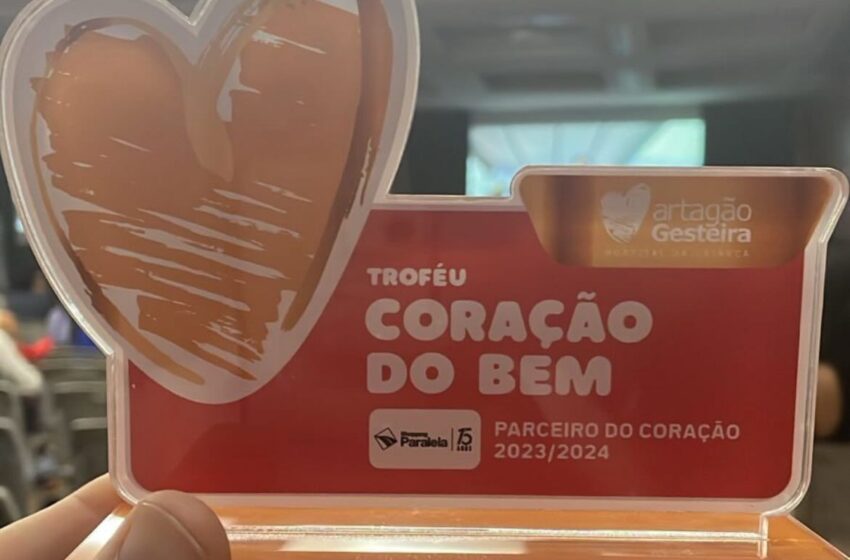  Shopping Paralela recebe Prêmio Parceiros do Coração, do Hospital Martagão Gesteira