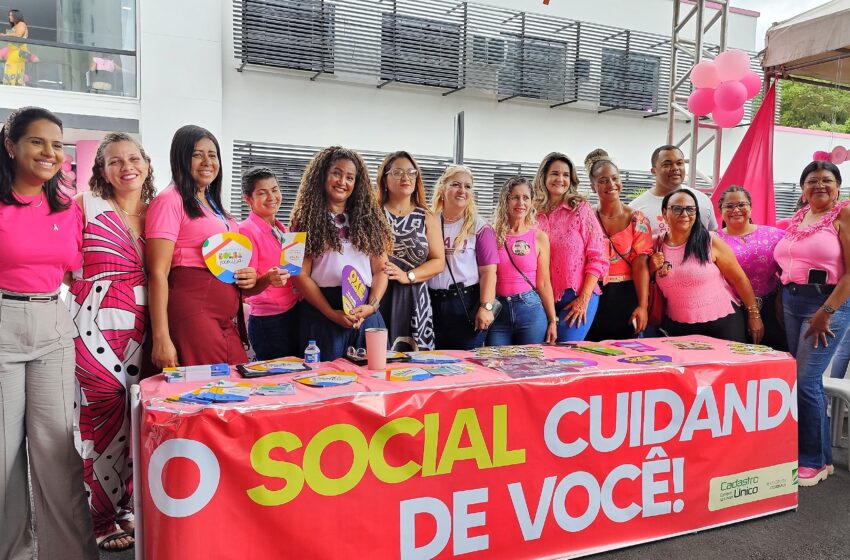  Prefeitura de Itabuna realiza em praça pública ação do  “Outubro Rosa: Dia D do autocuidado