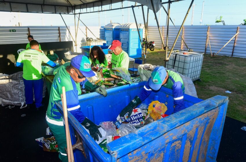  Virada Salvador: central de reciclagem é montada em arena para promover sustentabilidade