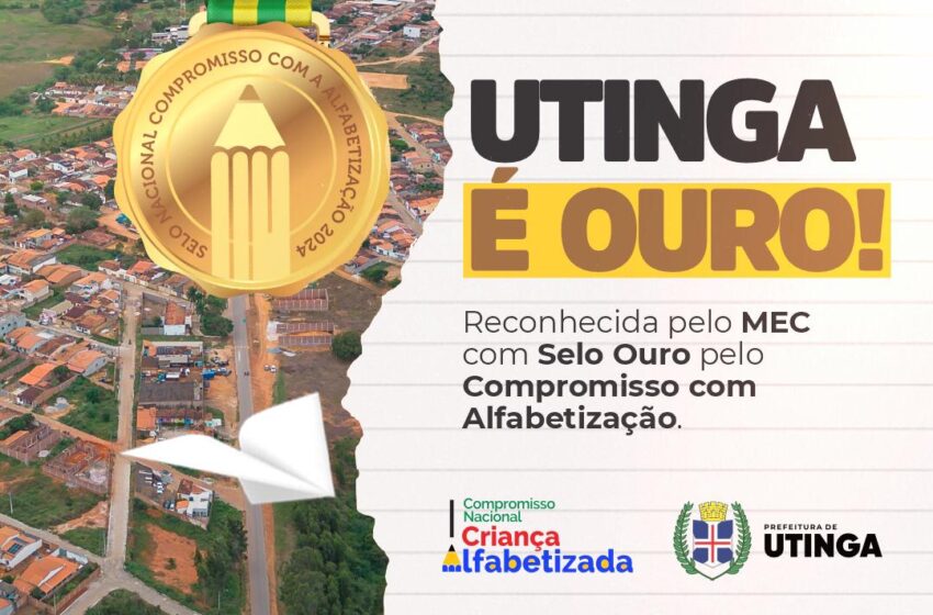  Utinga recebe reconhecimento do MEC pelo compromisso com a alfabetização infantil