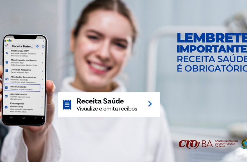  Receita Saúde passa a ser obrigatório para cirurgiões-dentistas