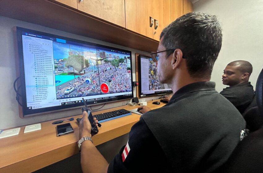  PM-BA reforça segurança com tecnologia de reconhecimento facial na Festa dos Navegantes em Jaguaripe