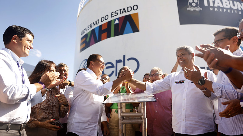  Governador Jerônimo Rodrigues e prefeito Augusto Castro entregam em Itabuna a primeira etapa do Projeto Mais Água para a Cidade